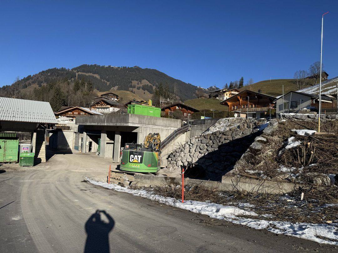 Bagger auf der Baustelle