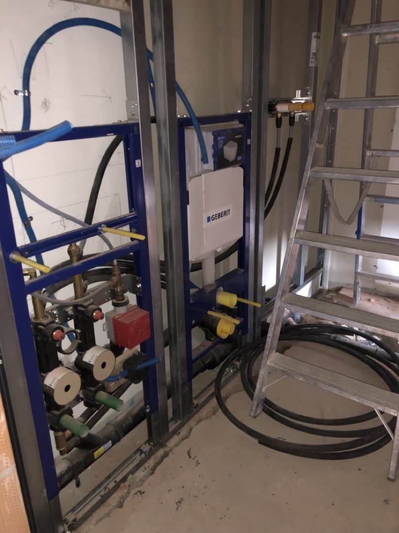 Sanitärinstallation im Rohbau