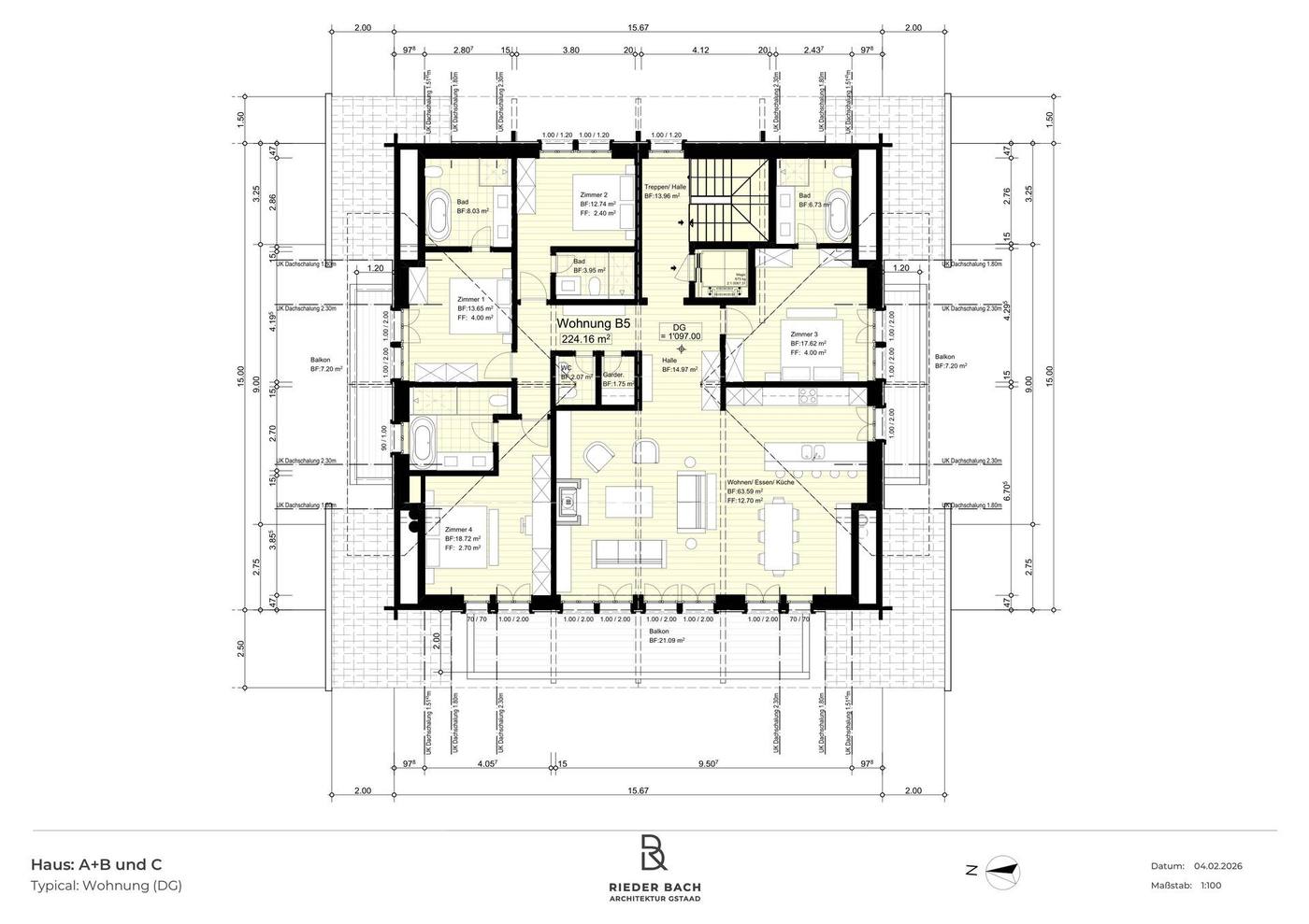 Dachgeschoss (Penthouse)